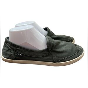 Sanuk PAIR O DICE Yew Knit Women's Size 10 Casual Slip On Comfort Shoes Gray